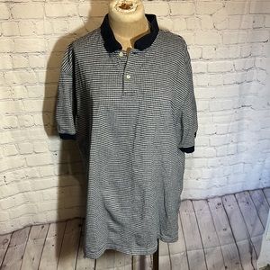 Vintage Ralph Lauren Chaps Blue check polo Size XL